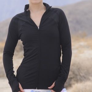Black Athletic Zip-up jacket
